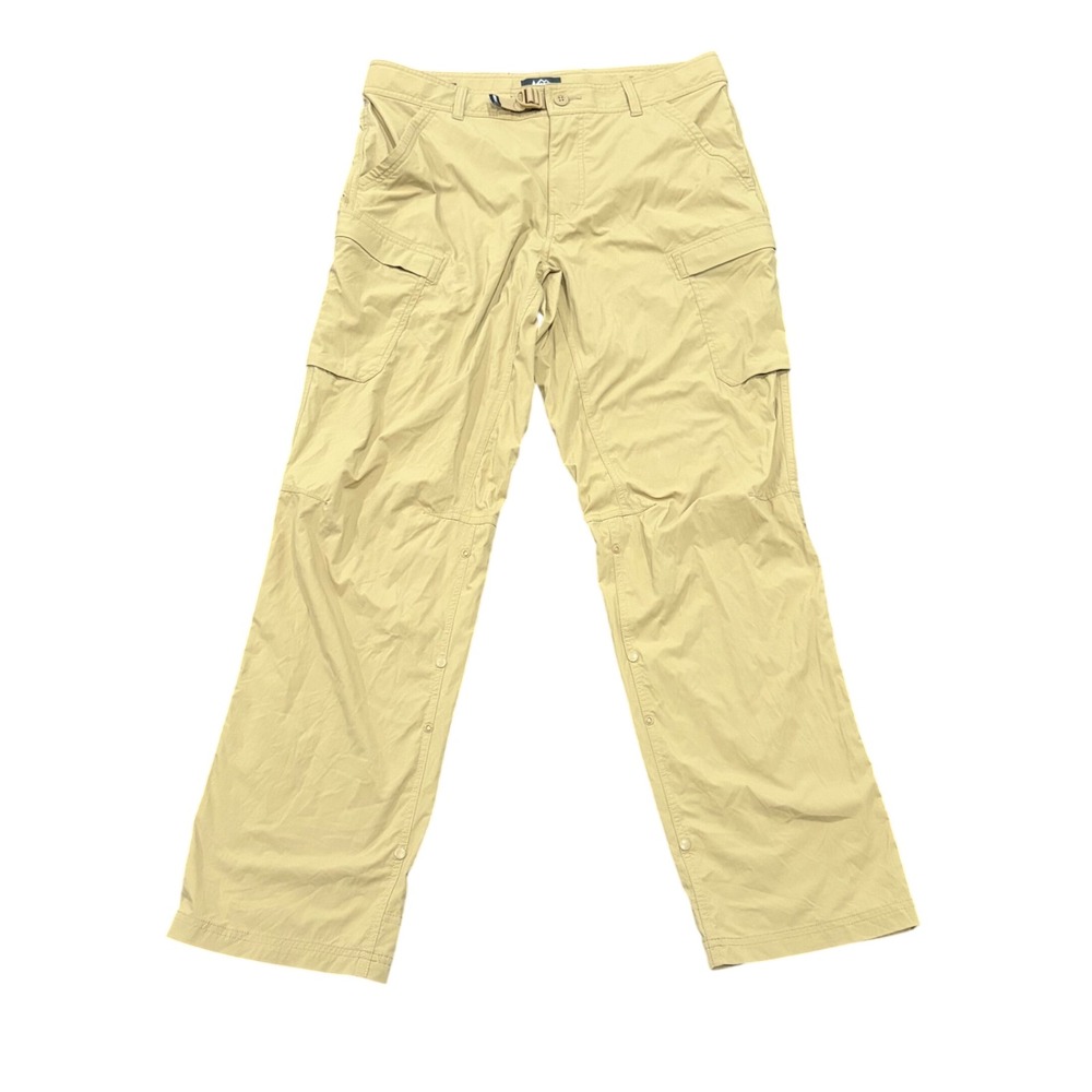 REI Co-op Sahara Roll Up Cargo Pants Mens 34x32 Tan Relaxed Hiking Utility